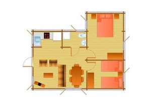 Cabañas Miraduero for between 4 and 6 people
