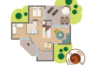 Cabin ∙ 3 bedrooms ∙ 5 guests