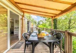 Camping maeva Escapades Coeur d'Ardèche * - Comfort Cottage 3 Rooms 5/7 People Air Conditioned + TV