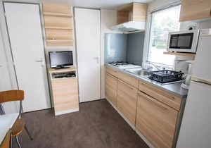 Camping des Bains * - Mobile home 3 bedrooms 4 to 6 people - 4 pers. included in the tariff