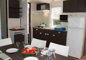 Camping Flower le Château* - Mobil home Confort 4 rooms 6 people