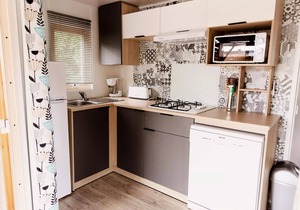 Camping Le Paradis * - Mobile Home Magnolia 3 Rooms 4 People Air-conditioned + TV