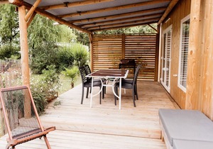 Camping Le Paradis * - Mobile Home Magnolia 3 Rooms 4 People Air-conditioned + TV