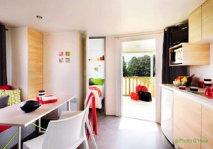 Camping Pascalounet ** - Mobile home Comfort 3 Rooms 5 Persons