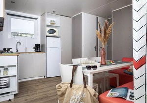 Campsite Domaine des Salins * - Mobil home Grand Confort 31 m2/3 bedrooms - covered terrace 6 people