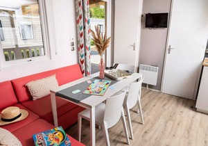 Campsite Domaine des Salins * - Mobil home Grand Confort 31 m2/3 bedrooms - covered terrace 6 people
