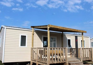 Campsite Le Clos de Balleroy * - Mobil Home Lodge 100 Comfort plus 3 bedrooms - 2 sdd - 40 m2 + semi covered terrace 6 people