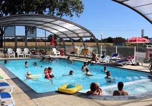 Campsite Le Clos de Balleroy * - Mobil Home Lodge 100 Comfort plus 3 bedrooms - 2 sdd - 40 m2 + semi covered terrace 6 people