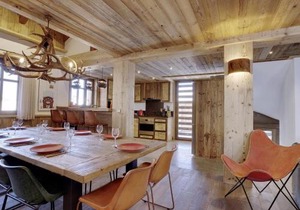 Chalet élégant 4* à Méribel, proche télécabine Olympe, 4 chambres, dortoir, hammam et cheminée - FR-1-566-32