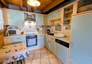 Chalet confortable avec 4 chambres, cheminée, grand terrain, proche pistes et lac - FR-1-589-107