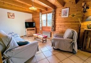 Chalet confortable avec 4 chambres, cheminée, grand terrain, proche pistes et lac - FR-1-589-107