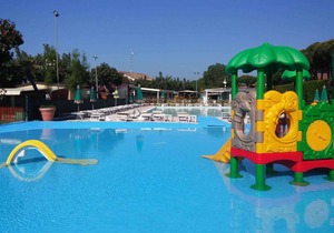 Chalet on camping ground