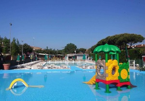 Chalet on camping ground