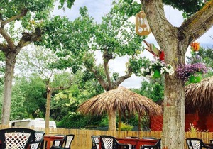 Chalet on camping ground