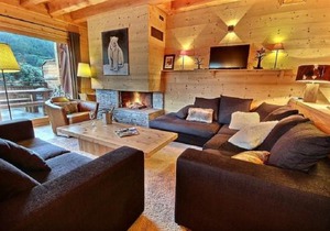 Chalet Prestige cheminée vue excep serrechevalierholidays