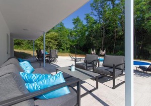 Charming villa Prisca with pool and nice view of the wood