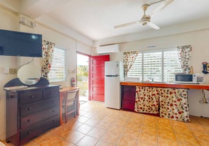 Cheerful, hotel-style studio w/WiFi, picnic table, partial AC & bikes to use