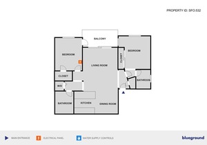 Chic Santa Clara 2BR w/ AC, W/D, Gym, Pool, near highways, by Blueground