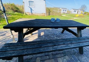 Child friendly 4-person mobile home on a farm campsite near Zoutelande