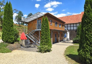 Combined group accommodation on a farm bordering on the Kellerwaldsteig
