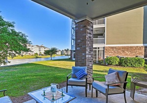 Condo w/ Patio & Pool Access ~ 2 Miles to Beaches