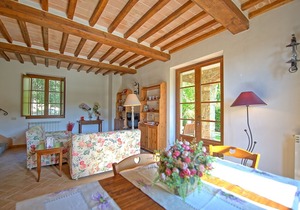 Cosy apartment with WIFI, A/C, pool, TV, patio, panoramic view and parking, close to Siena