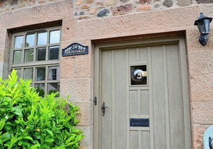 Cosy cottage with rural views over the Cheviots and access to acres of land.