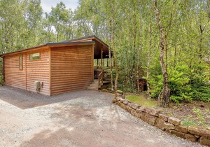 Cosy log cabin with one double.