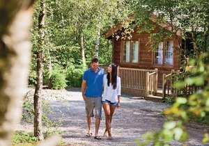 Cosy log cabin with one double.