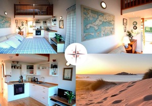 Cosy studio flat with lovely waterside views, near beach in Bantham, South Devon