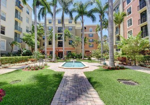 Courtyard at Cityplace condo with beautiful pool view and 2 bedrooms 2 baths.