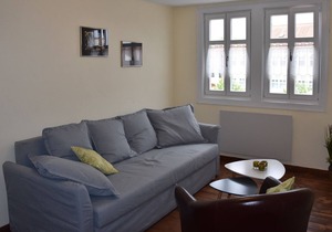 Cozy apartment (56sqm) with a view of the historic Bad Rodach market