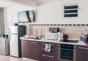 Cozy, family friendly apartment on the Beach, with panoramic view of the ocean