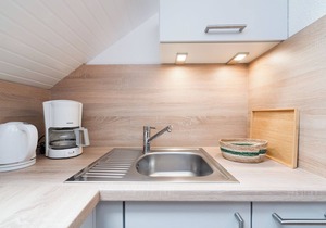 Cozy top floor apartment with small balcony and sea view in Pelzerhaken
