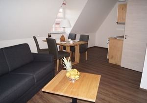 Dachgeschoß Wohnung für 4 Personen mit Blick über die Dächer der Altstadt