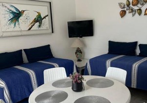 Depto familiar con vista al mar en Playasol Manzanillo