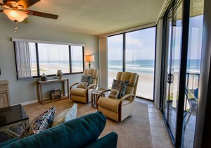 Direct Oceanfront on No-Drive New Smyrna Beach 3/2 Corner Unit!