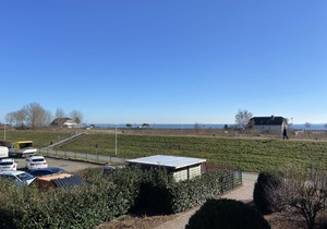 Directly on the dyke, sea view included!
