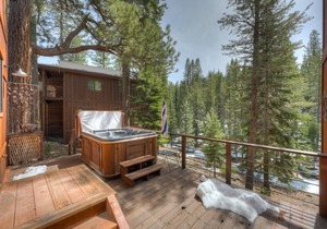 Dog-friendly home with a private hot tub near skiing, hiking, and biking