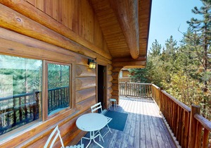 Dog-friendly lakefront wilderness resort cabin with deck, WiFi, & full kitchen