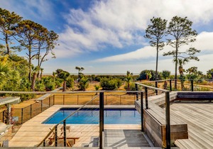 Dog-Friendly, Oceanfront Home w/ Deck & Private Pool, Free WiFi, W/D, Central AC