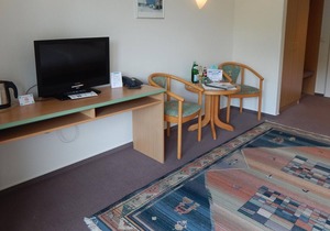 Double room shower/toilet - comfort - on Brunnenplatz, Hotel Garni