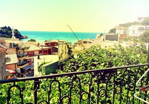 Double sea view studio with kitchen