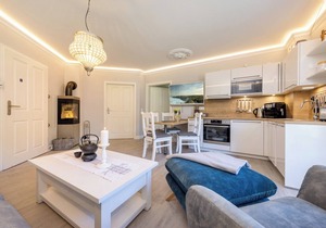 Dream holiday apartment for families with 2 bedrooms for 3 people, balcony and d