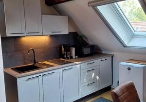 Earlier Station, today tasteful holiday home: holiday accommodation with c