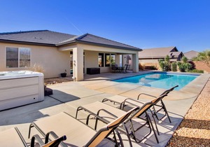Elegant Oasis Home in Hurricane with Private Pool & Hot Tub 30 day rental