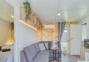 Enjoy a real Tiny Haus vacation close to nature at Camping Park Wemding!