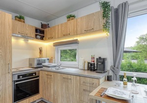 Enjoy a real Tiny Haus vacation close to nature at Camping Park Wemding!