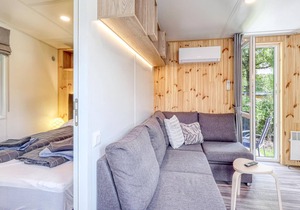 Enjoy a real Tiny Haus vacation close to nature at Camping Park Wemding!