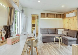 Enjoy a real Tiny Haus vacation close to nature at Camping Park Wemding!